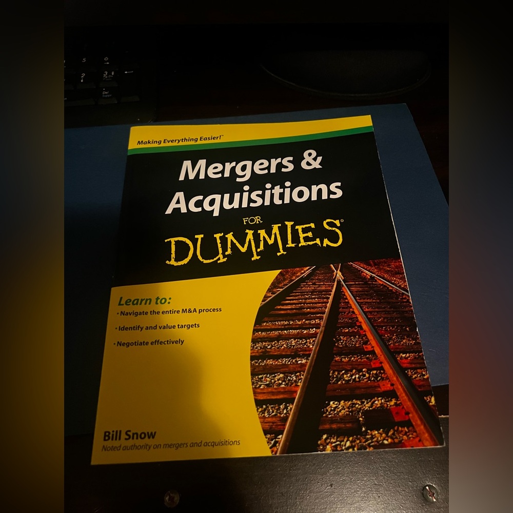 Mergers & Acquisitions For Dummies Paperback by Bill Snow